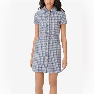 MAJE Renizam Multicolor Tweed Dress - NWT - Size 36 / Small
